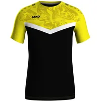 Jako Unisex Kinder T-Shirt Iconic, schwarz/Soft yellow 152