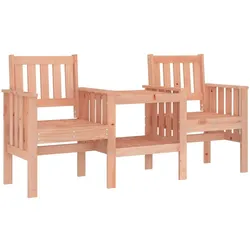 vidaXL Gartenbank mit Tisch 2-Sitzer Massivholz Douglasie