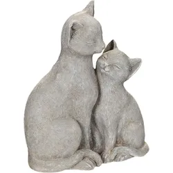 Home affaire Dekofigur »Katze mit Kätzchen«, Höhe 21 cm Home affaire grau