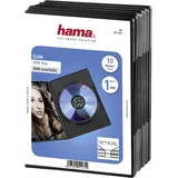 Hama 51181 DVD-Leerhülle Slim 10 schwarz