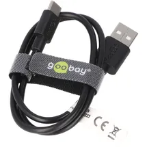 AccuCell USB-C 0,5 m Schwarz