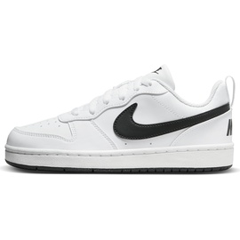Nike Court Borough Low RECRAFT (GS) Sneaker, White/Black, 36 EU - 36 EU