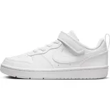 Nike Court Borough Low RECRAFT (PS) Sneaker, White/White-White, 29.5 EU