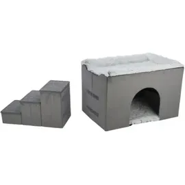 Trixie Hundehöhle Harvey 154 x 60 x 60 cm grau/weiß-schwarz