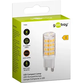 goobay LED-Kompaktlampe 71436 3,5 W G9 warmweiß 370 lm