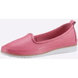 Slipper ANDREA CONTI, Damen, Gr. 37, pink, Glattleder, Leder, sportlich, Schuhe