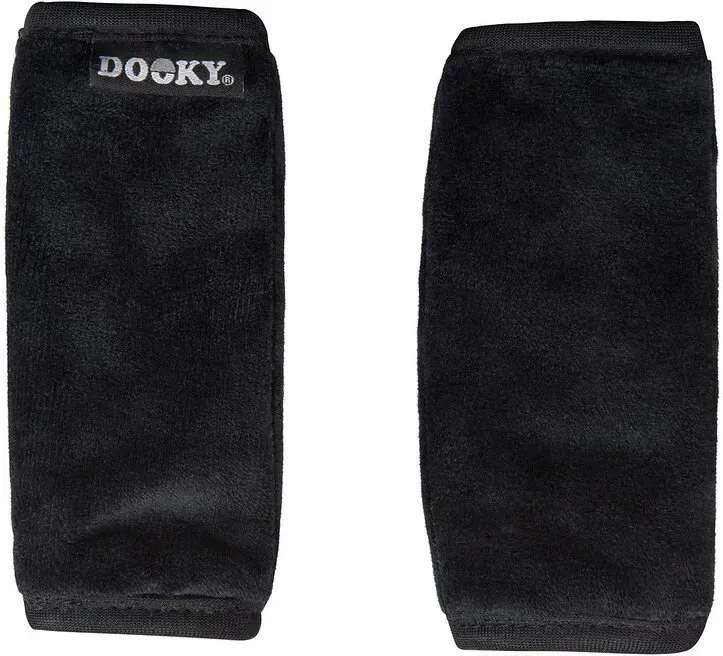 DOOKY Gurtpolster 2 Stück Schwarz
