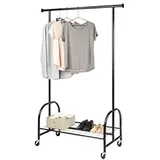 Wenko Profi Kleiderständer 121x52x185 cm schwarz