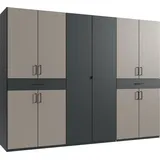 WIMEX Drehtürenschrank Tibet 270 x 208 x 58 cm Grau