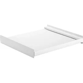 Maclean Brackets Universeller Verbindungsrahmen mit Ausziehplatte für 60x53 cm Waschmaschinen oder Trockner bis 60kg, Weiß