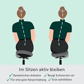 Leitz Ergo Active Stoff Grau