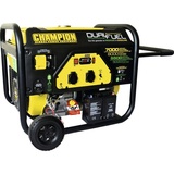 Champion Power Equipment Stromaggregat Benzin + Gas (7000 Watt, mit Elektrostart & Stahlrohrrahmen, 74 dB(A), für Camping + Outdoor) CPG7500E2-DF-EU