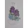 Stickereien Plauen Fensterbild "Hyazinthen" Gr. 1, bunt (blau, grün, lila), B:16cm H:28cm, Polyester, Fensterbilder