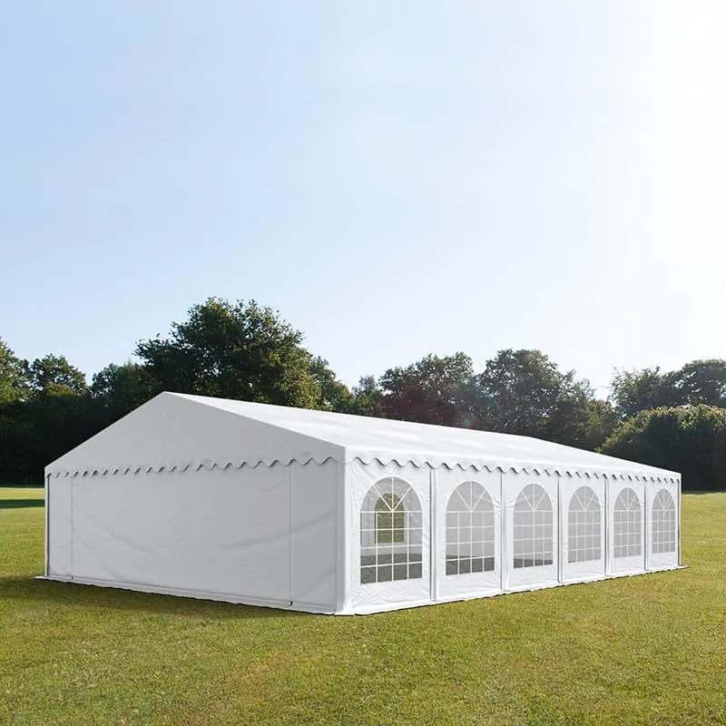 TOOLPORT PRO Partytent 8x12 m, PVC 750, met Grondframe, wit - (7162)