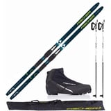 Fischer Langlaufski-Set Comfort Cruiser + Bindung + Schuhe + Stöcke + Skisack (M (174cm Länge - für 60-79kg Körpergewicht))