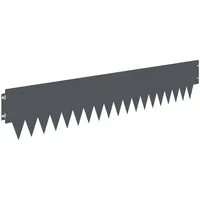 Raseneinfassung 30 pcs 103 x 20 cm Metall Anthrazit, Beeteinfassung Rasenkante Rasenbegrenzung für Hochbeet Blumenbeet8008274