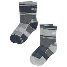 Jack Wolfskin Hike Lange Socken - Dark Grey / Light Grey - EU 31-33