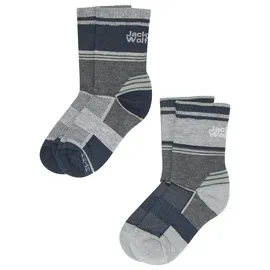 Jack Wolfskin Hike Lange Socken - Dark Grey / Light Grey - EU 31-33