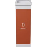 Paperflow Mülltrenner 60 l Weiß, Orange