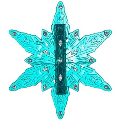 Klammer "Schneeflocke"