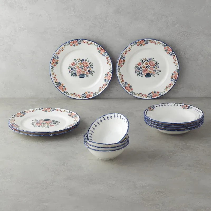 English Home Pixel Porzellan-Tafelservice 12-teilig, 4 Personen, farbig