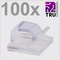 TRU Components T24CA019 Kabelclip selbstklebend TC-12888432 Bündel-Ø-Bereich 1 bis