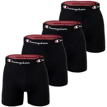 Champion Boxershorts unifarben schwarz S 4er Pack