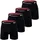 Champion Boxershorts unifarben schwarz S 4er Pack