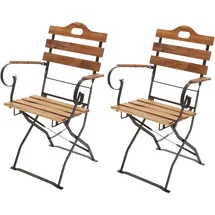 MCW J40 Biergartenstuhl 55 x 49 x 88 cm natur 2er Set