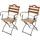 MCW J40 Biergartenstuhl 55 x 49 x 88 cm natur 2er Set