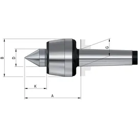 Röhm Mitlaufende Zentrierspitzen 60° MK 6 Größe 116