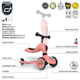 Scoot & Ride Highwaykick 1 peach