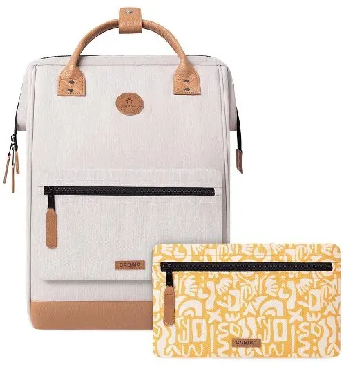 Cabaia Adventurer Melanged Large Daypack 48 cm Laptopfach  weiss