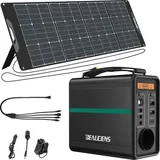 BEAUDENS 150W Tragbare Power Station 166Wh/52000mAh Solarspeicher Solar Generator Solargenerator Stromerzeuger mit 200W Solarpanels Solaranlagen So...