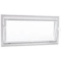 ACO Severin Ahlmann GmbH & Co. KG Kellerfenster Zweifach-Isolierglas Kunststoff Kippfenster weiß, Größe: 100x50cm, wärmeisolierend, Schutzgitter nachrüstbar weiß 100 cm x 50 cm