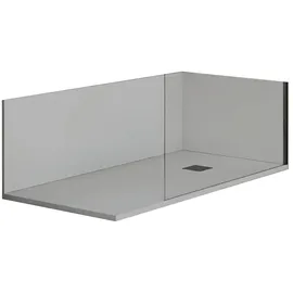 MIRLO Duschrückwand Grau