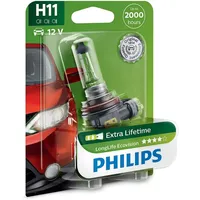 Philips LongLife EcoVision H11 Scheinwerferlampe 12362LLECOB1, 1er Blister