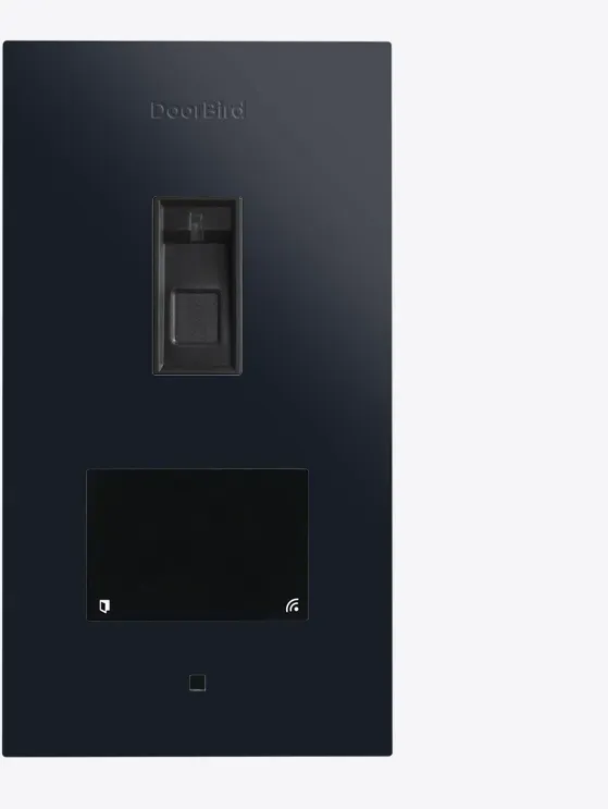 DoorBird A1122 Unterputz IP Zutrittskontrollsystem Fingerprint 50 Schwarzblau, Edelstahl, pulverbeschichtet, seidenmatt