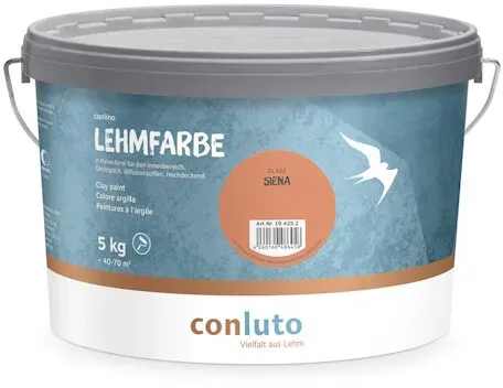 conluto Lehmfarbe Siena - 5 kg Eimer