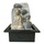 Dehner Polyresin-Zimmerbrunnen Steine Grau|Gold