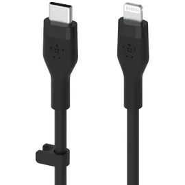 Belkin BoostCharge Flex USB-C Kabel mit Lightning Connector (2m, Schwarz)