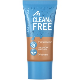 Manhattan Clean & Free Skin Tint 34 Soft Beige