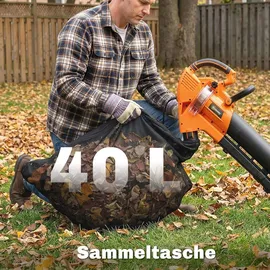 Outsunny Elektro-Laubbläser 40L Auffangbeutel