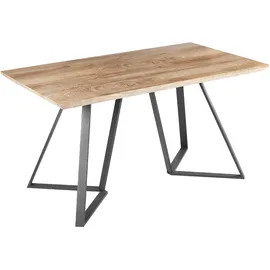 Beliani Esszimmer Set Upton Hellbraun 2-sitzer