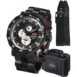 Vostok Europe Herrenuhr Lunokhod-2 Chrono Limited Edition + 2 Vostok Armbänder - Schwarz/Schwarz