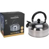 Koopman Reise-Wasserkocher Camping Reise Kocher MINI 2 Liter KLEIN 19x12 cm Zelten Urlaub, Leicht, 2 Liter, Rostfreier Stahl silberfarben