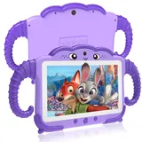 Kinder Tablet 7 Zoll Kids Tablet für Kinder ab 3-14 Android Kindertablet mit Hülle 2GB+32GB Kindersicherung GMS Certified Kleinkind Tablet mit WiFi Dual Kamera Google Play Store für Mädchen Junge Lila