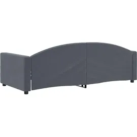 vidaXL Tagesbett 90 x 190 cm Dunkelgrau