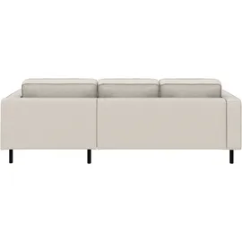 TRENDMANUFAKTUR Eckcouch Polyester 2-Sitzer Grau