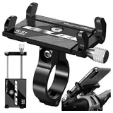 VERK GROUP Handy-Halterung Fahrrad Handyhalterung ALU Motorrad Fahrrad Lenker Handy Halterung Sma schwarz